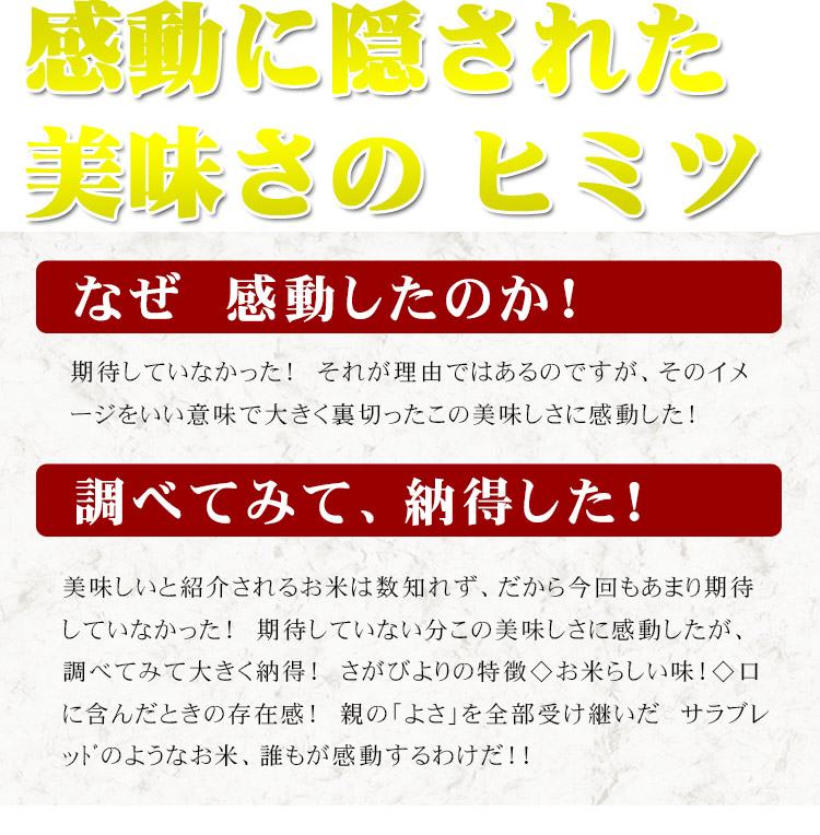 米の美味しい秘密